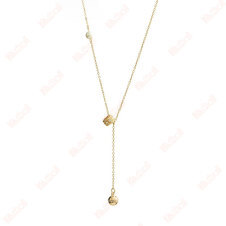 geometric gold necklace diamond alloy
